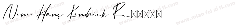 Neue Hans Kendrick R字体转换